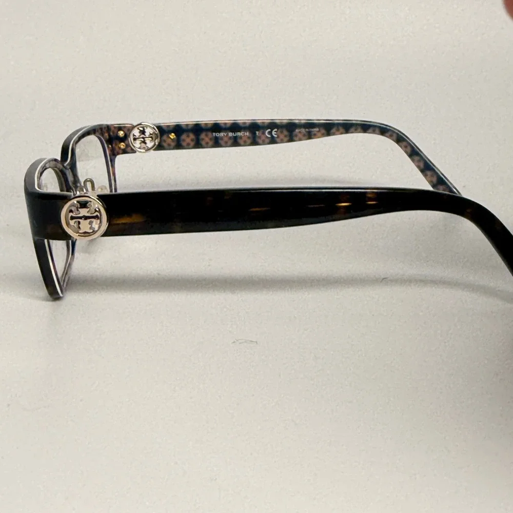 Tory Burch TY 2025 1043 Tortoise Eyeglasses Frames‎ 51-14-135 Logo Detail Womens